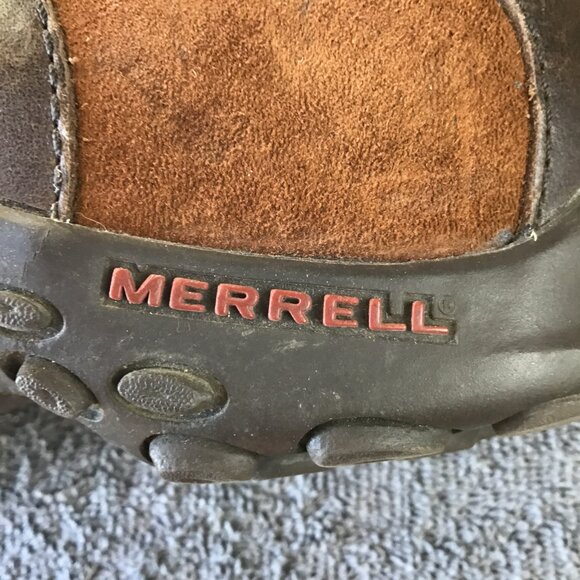 Merrell Suede And Leather Dark Spice Brown T-Strap Mary Jane Shoes Sz 8.5 - Picture 5 of 10